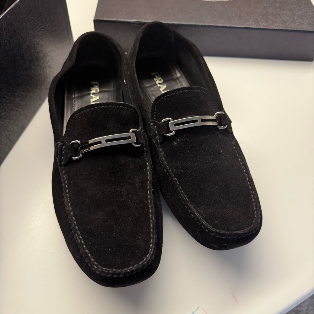 Prada Men's Black Loafers